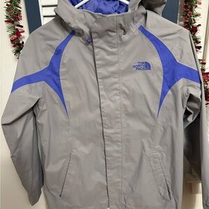 The North Face Youth L 14/16 Gray and Blue Jacket